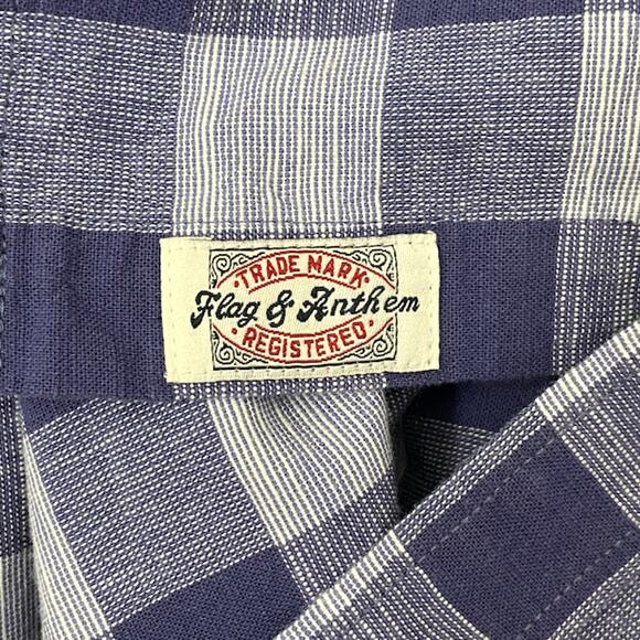 Flag & Anthem Men's Long Sleeve Plaid Button Up Shirt Size XL 100% Cotton - Picture 5 of 7